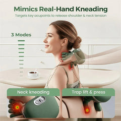 Blissway KneadEase™ — Deep Relief Neck Massager with Heat