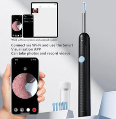 Smart Visual Earwax Cleaner with 1080P WiFi Camera & LED Light – Rechargeable Ear Cleaning Tool