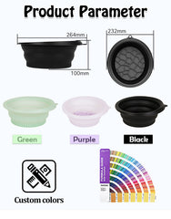 Collapsible Ice Facial Bowl – Portable Silicone Basin for Cold Therapy, Skin Tightening & Refreshing Face Wash