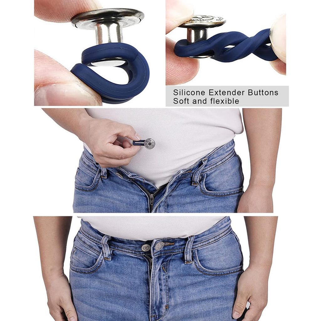 Adjustable Elastic Waist Extender Buttons {pack of 6} (RA-075)