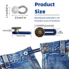 Adjustable Elastic Waist Extender Buttons {pack of 6}