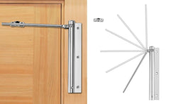 Stainless Steel Automatic Door Closer – Heavy Duty Hydraulic for Home, Office