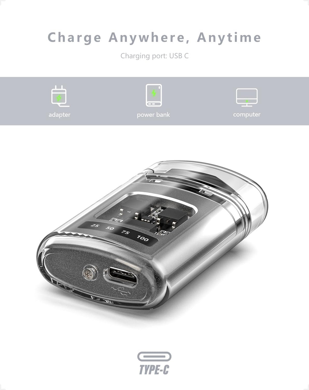 Electric Lighter Usb C Rechargeable (RA-008)