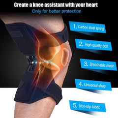 Power Knee Support Booster with Spring Force | Pain Relief & Joint Stability Brace (Pair)