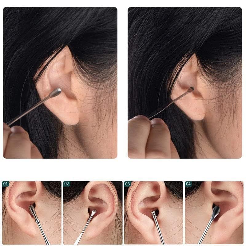 Ear Wax Cleaner Reusable Removal Kit (6 in 1 ) (RA-058)
