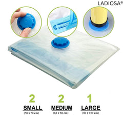 Vaccum Storage Bags (PUMP With PACK OF 5 Bag )