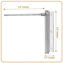 Stainless Steel Automatic Door Closer – Heavy Duty Hydraulic for Home, Office