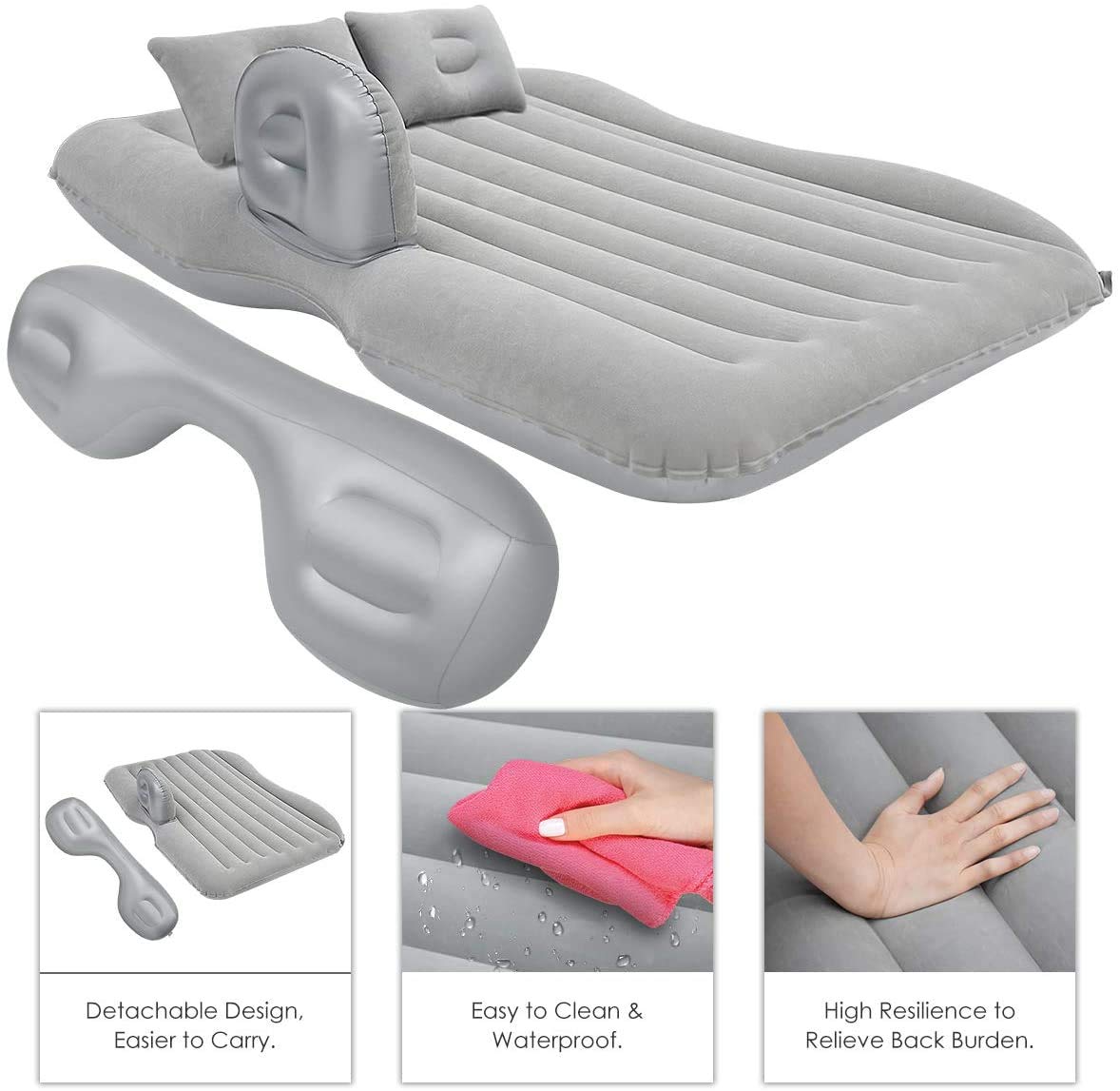 Premium Car Inflatable Bed with Pump & 2 Air Pillow (RA-010)