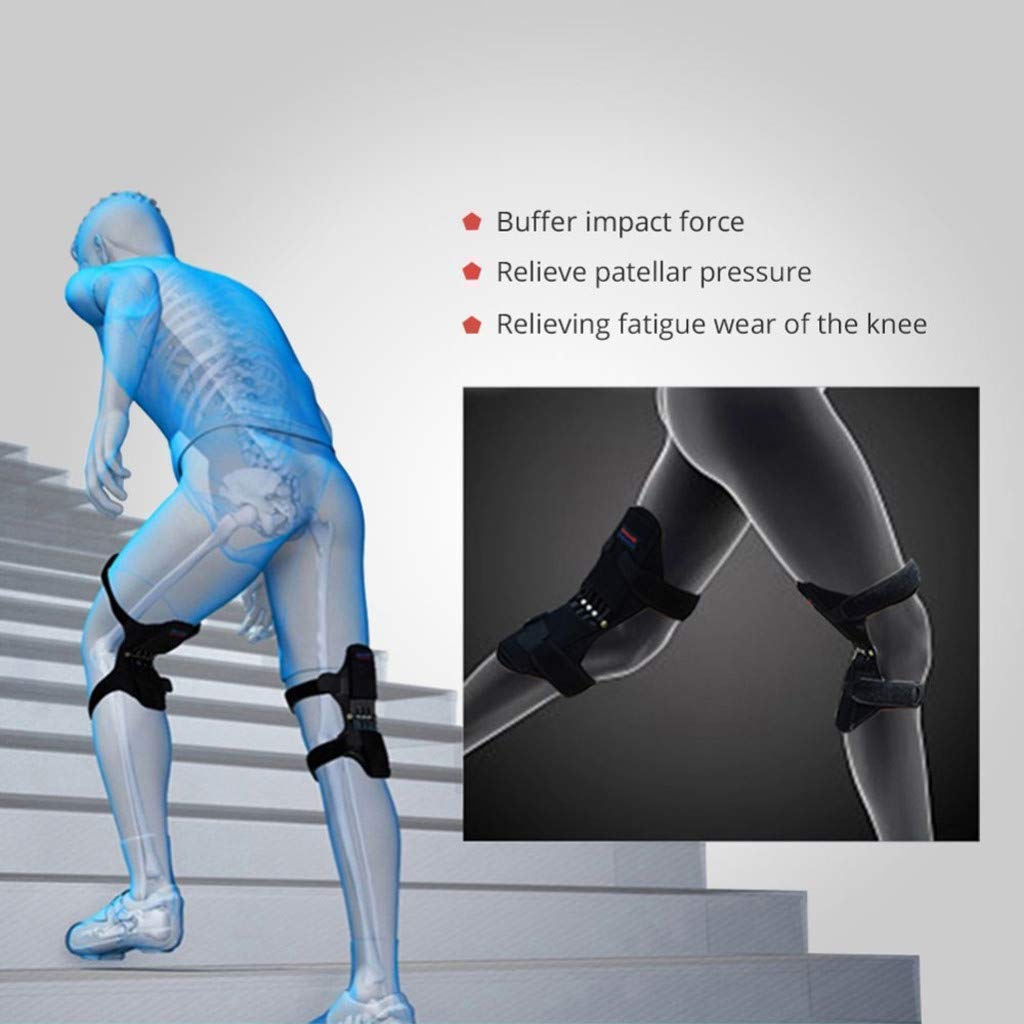 Power Knee Support Booster with Spring Force | Pain Relief & Joint Stability Brace (Pair) (RA-056)