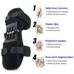 Power Knee Support Booster with Spring Force | Pain Relief & Joint Stability Brace (Pair)