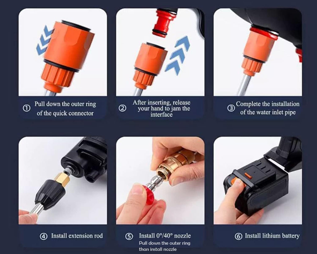 Cordless Portable Wireless Pressure Washer Gun (RA-005)