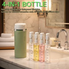 Tavelfill 4-in-1 Travel Dispenser Bottle for Toiletries