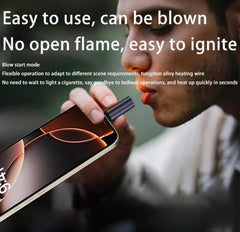 USB Electric Type-C Lighter | Flameless Windproof Mini Keychain Lighter