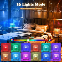 Ocean Waves Led Lamp 3D
