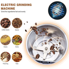 Electric Coffee & Spice Grinder – Multi-Purpose Stainless Steel