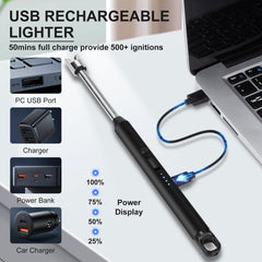 Flexible Arc Lighter – Windproof USB Rechargeable Candle Lighter