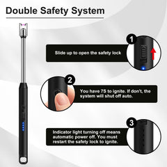 Flexible Arc Lighter – Windproof USB Rechargeable Candle Lighter