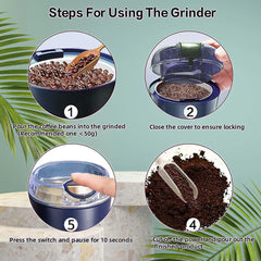 Electric Coffee & Spice Grinder – Multi-Purpose Stainless Steel